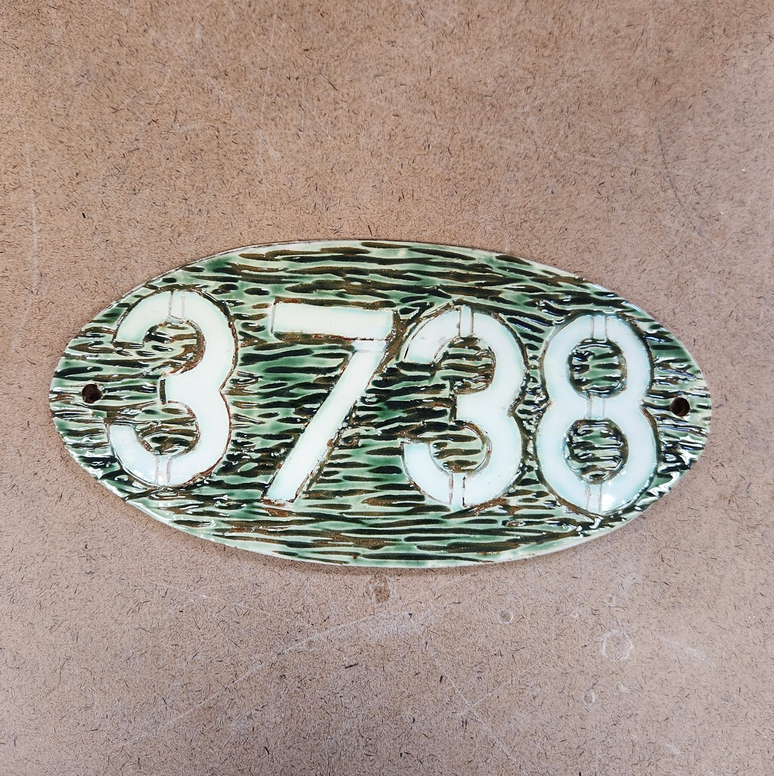 Ceramic House Number Plaque